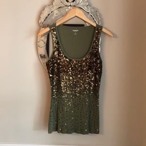 Express sequins rank top.